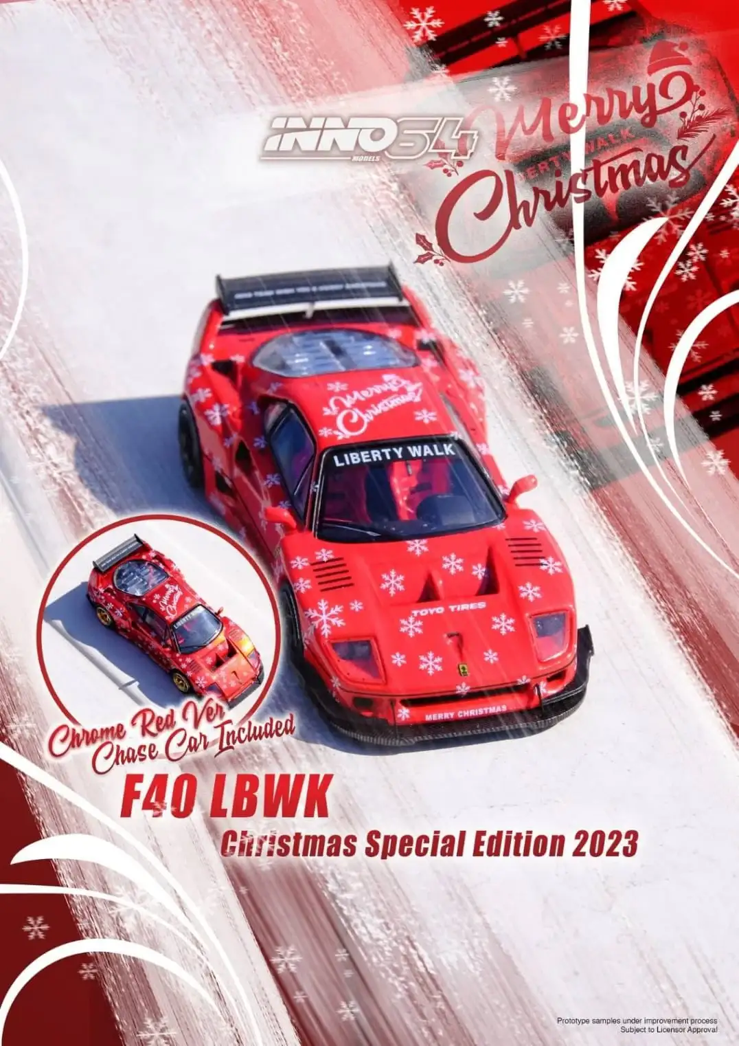 Inno64 1/64 LBWK F40 Christmas Edition - Image 2