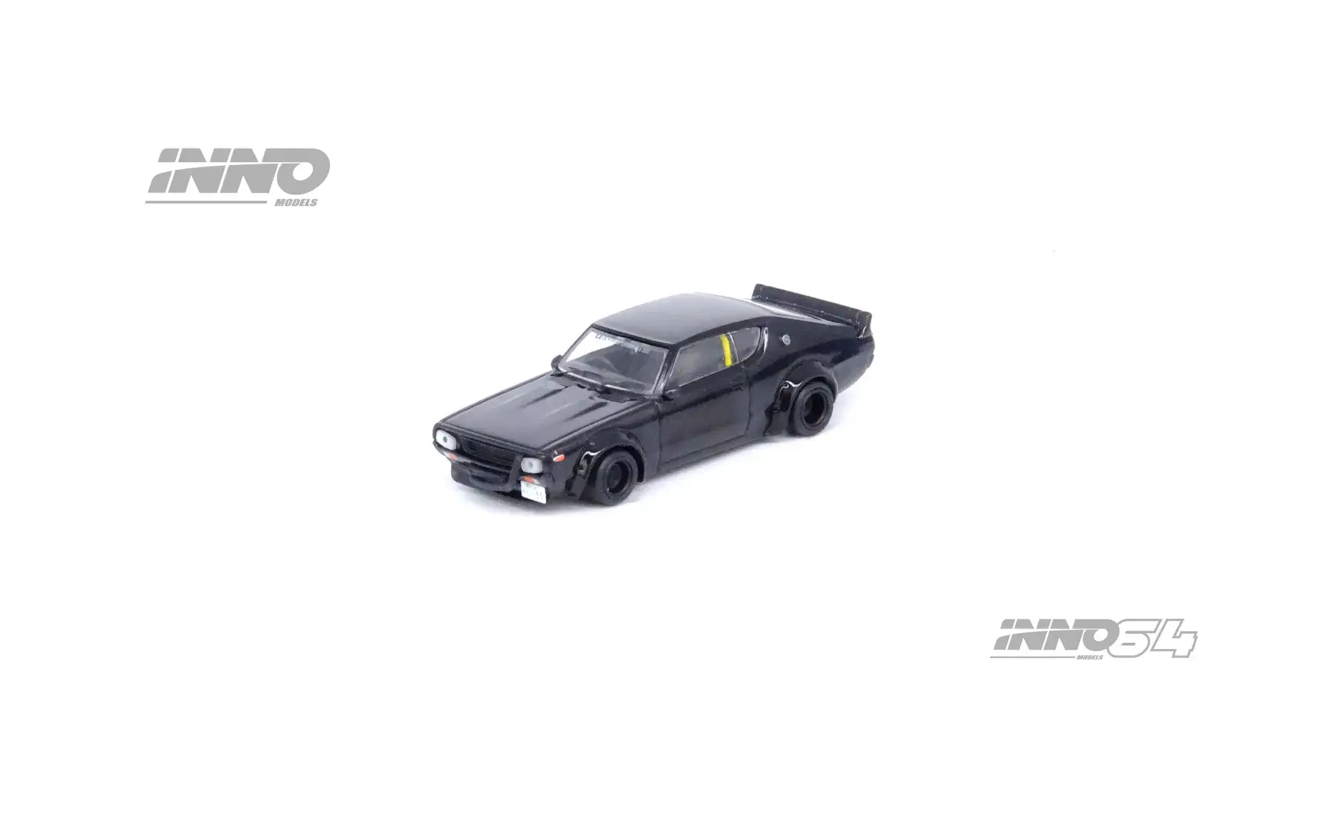 INNO64 1/64 NISSAN SKYLINE 2000 GT-R (KPGC110) "KENMERI" Black - Image 2