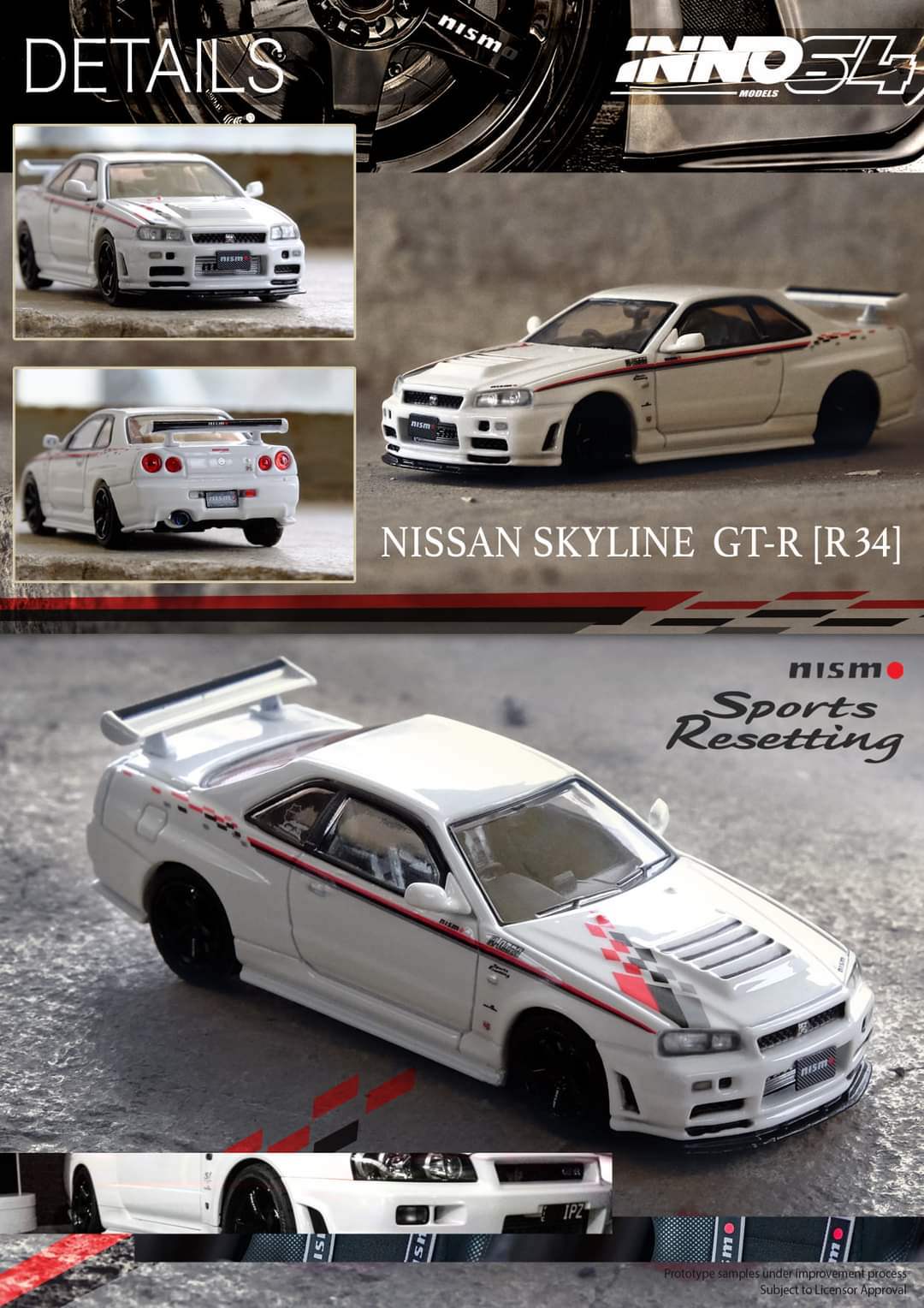 INNO64 1/64 NISSAN SKYLINE GT-R (R34) NISMO Sports Resetting - Image 2