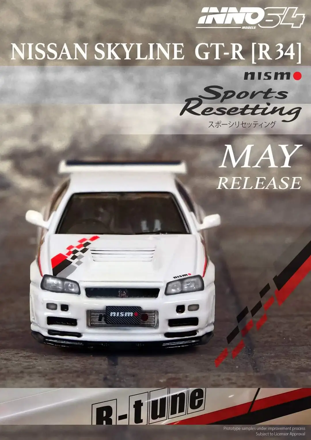 INNO64 1/64 NISSAN SKYLINE GT-R (R34) NISMO Sports Resetting - Image 3