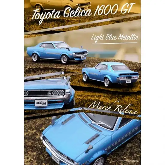 Inno64 1:64 Scale Toyota Celica 1600GT TA22 Metallic Blue