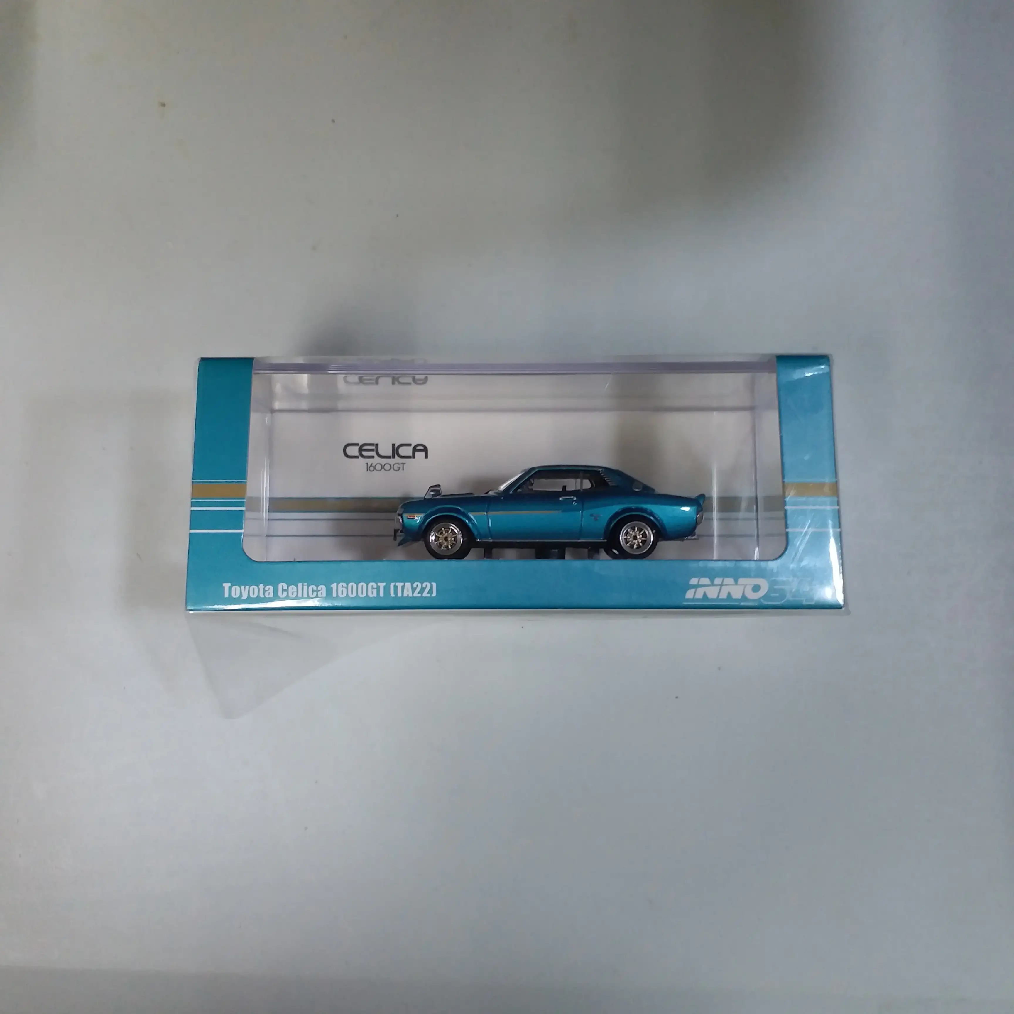 Inno64 1:64 Scale Toyota Celica 1600GT TA22 Metallic Blue - Image 2
