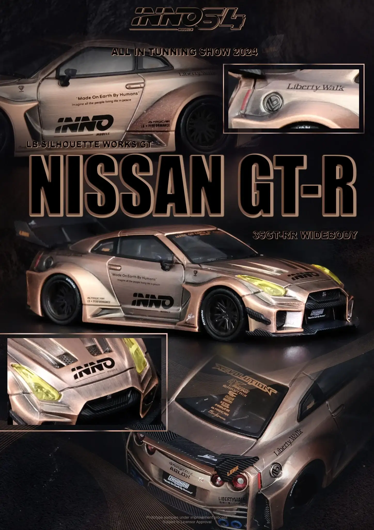 Inno64 All In Tuning Show 2024 Exclusive NISSAN GT-R (R35) GT-RR LB-SILHOUETTE WORKS Full Carbon "Zhuohao Liu" - Image 3