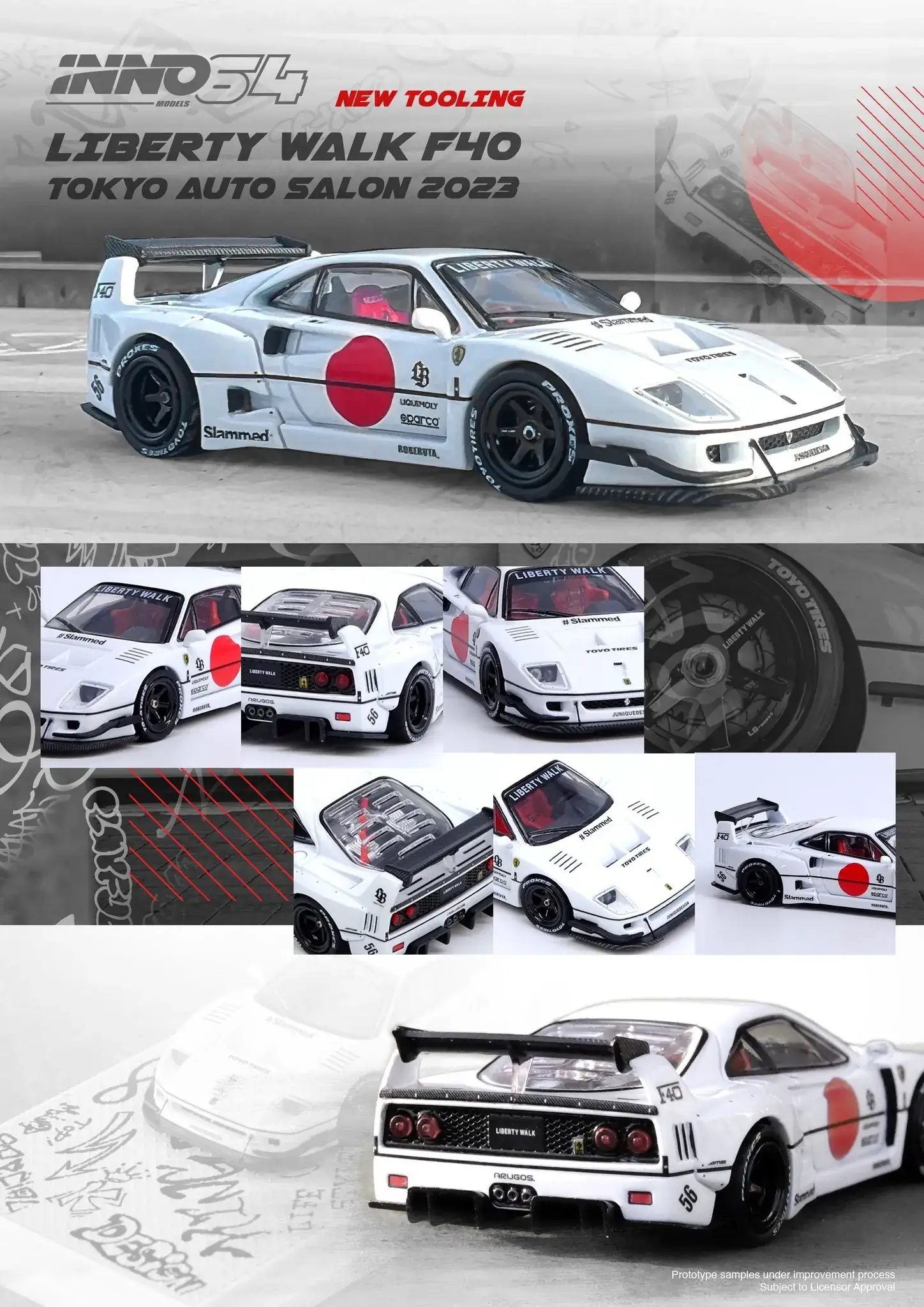Inno64 LBWK F40 Tokyo Auto Salon 2023