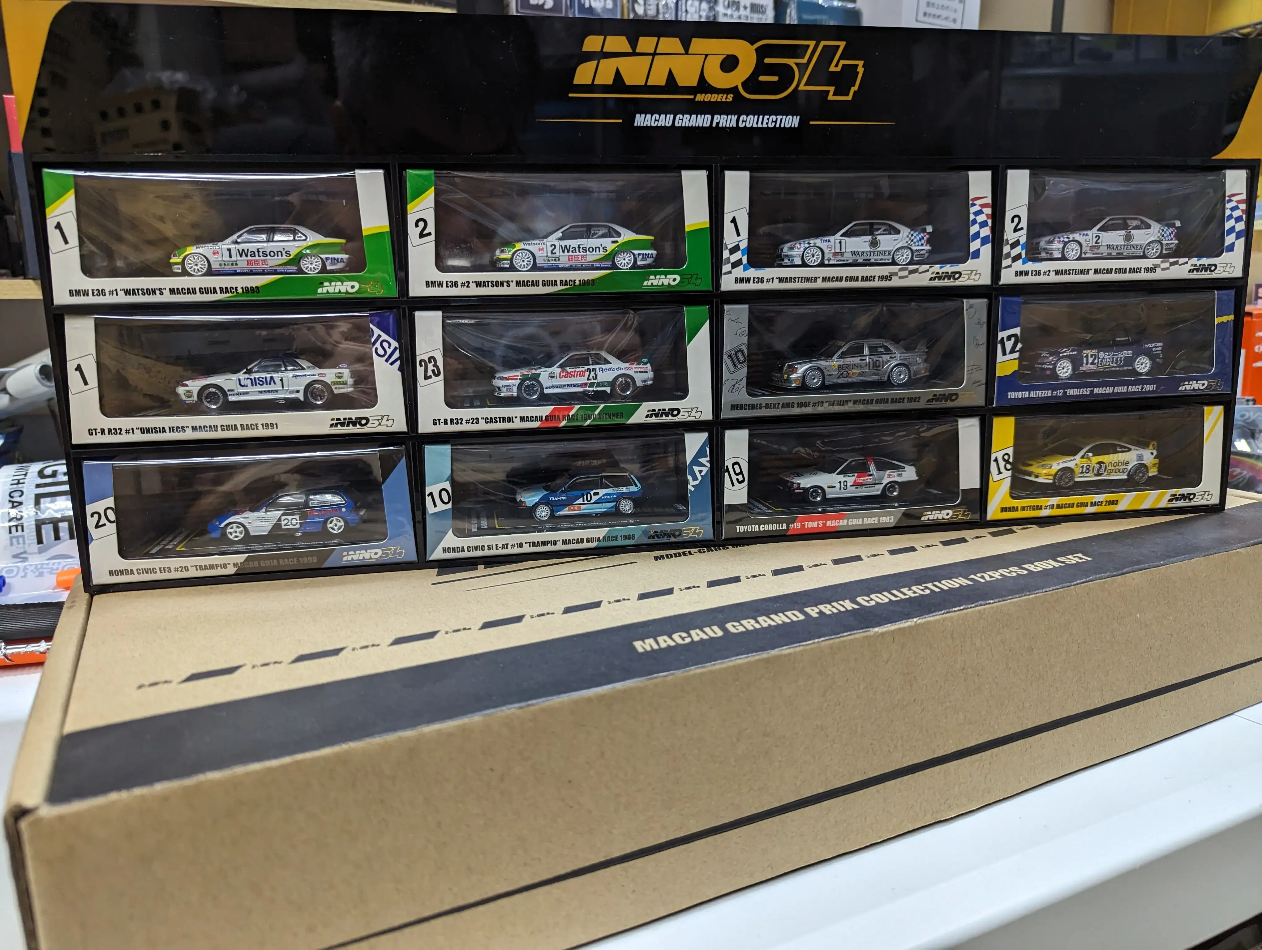 Inno64 Macau GP 2019 Special Edition Set Complete Box Set 1:64 Scale