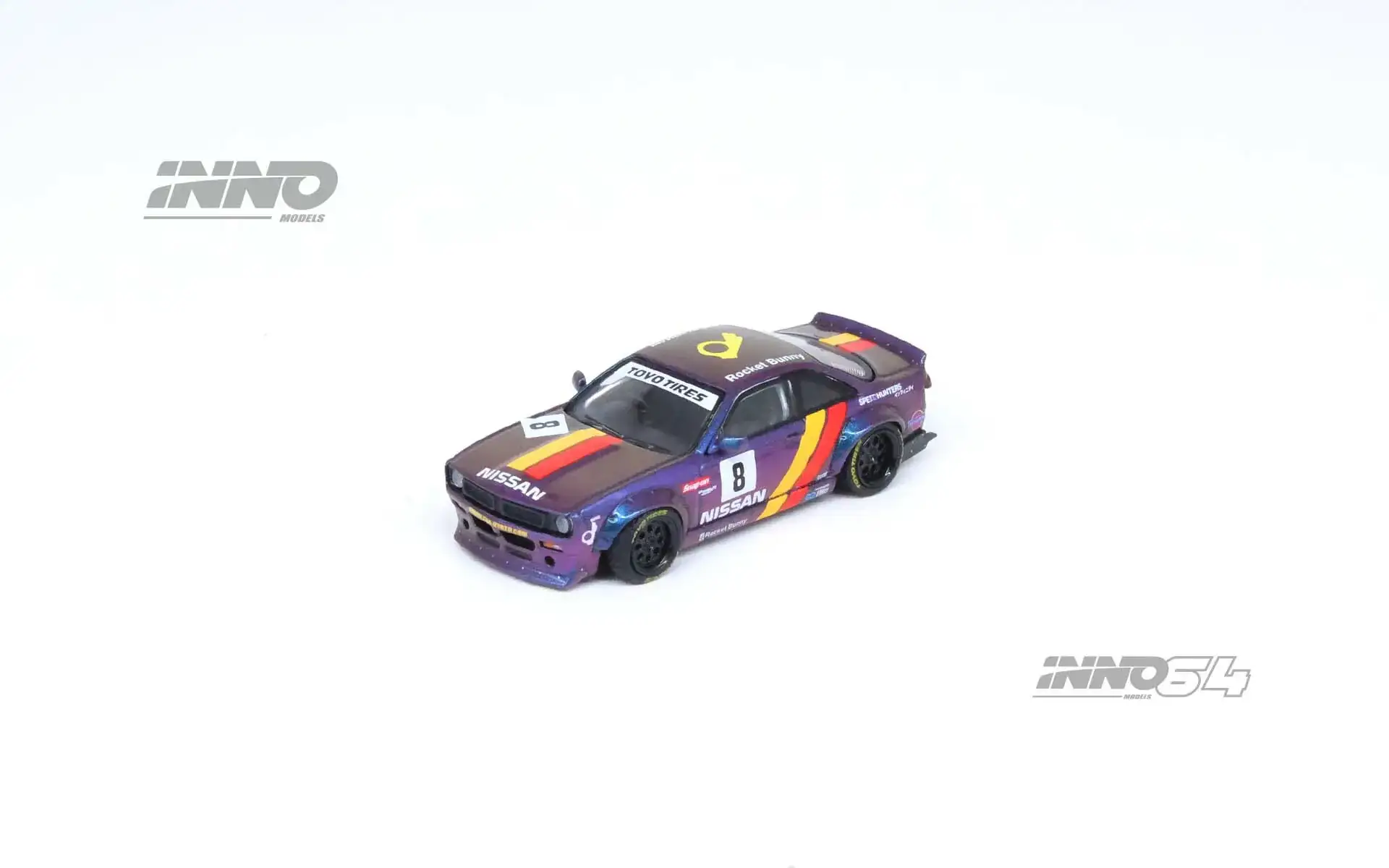 Inno64 NISSAN SILVIA (S14) BOSS "ROCKET BUNNY" Purple - Image 2