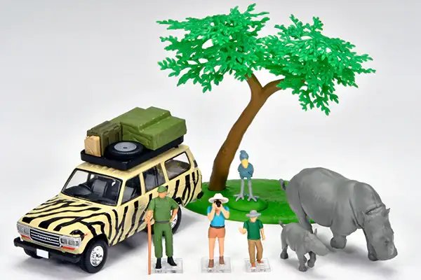 Kaiyodo x Tomica Limited Vintage DioColle 64 #CarSnap 31a Safari 3 (Includes Toyota Land Cruiser 60) - Image 3
