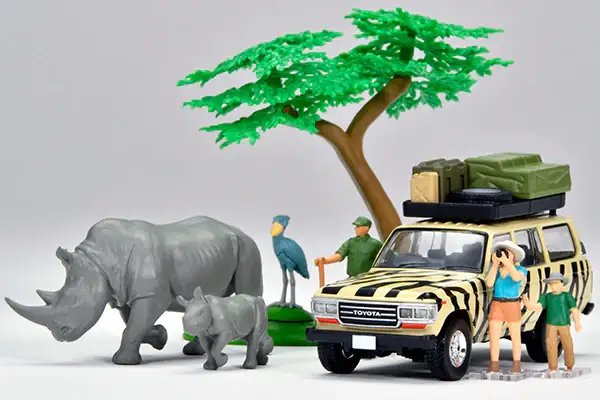 Kaiyodo x Tomica Limited Vintage DioColle 64 #CarSnap 31a Safari 3 (Includes Toyota Land Cruiser 60) - Image 9