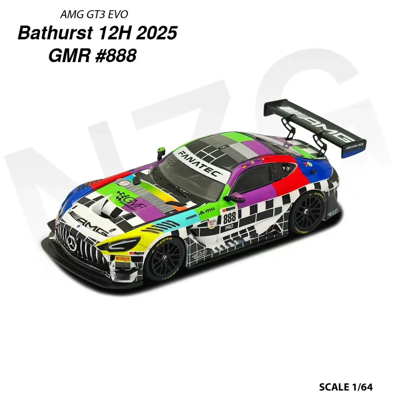 Kilo Works x NZG 1:64 Scale AMG GT3 EVO II - Image 2
