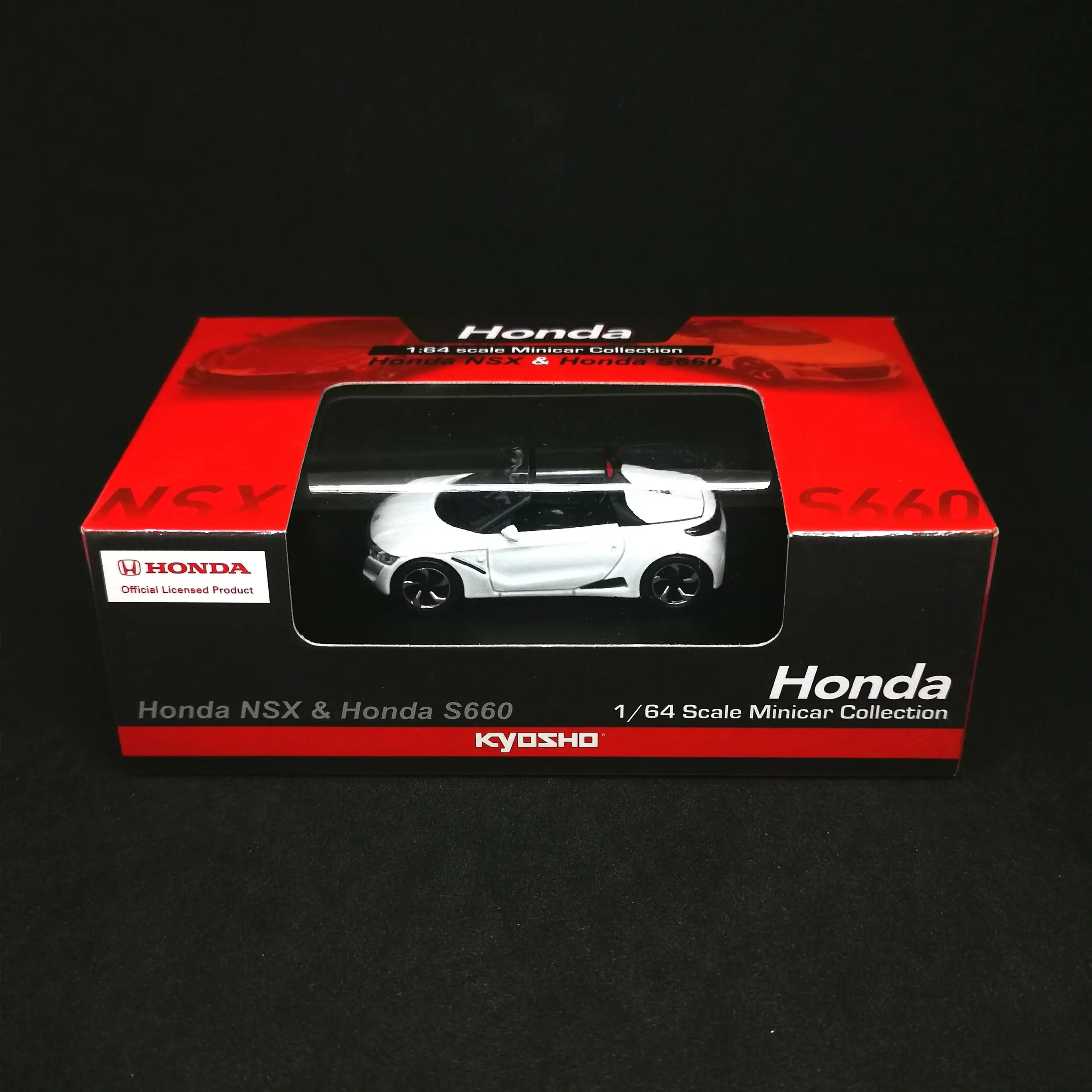 Kyosho 1:64 Scale Honda Mini Car Collection S660 Special Edition White - Image 2