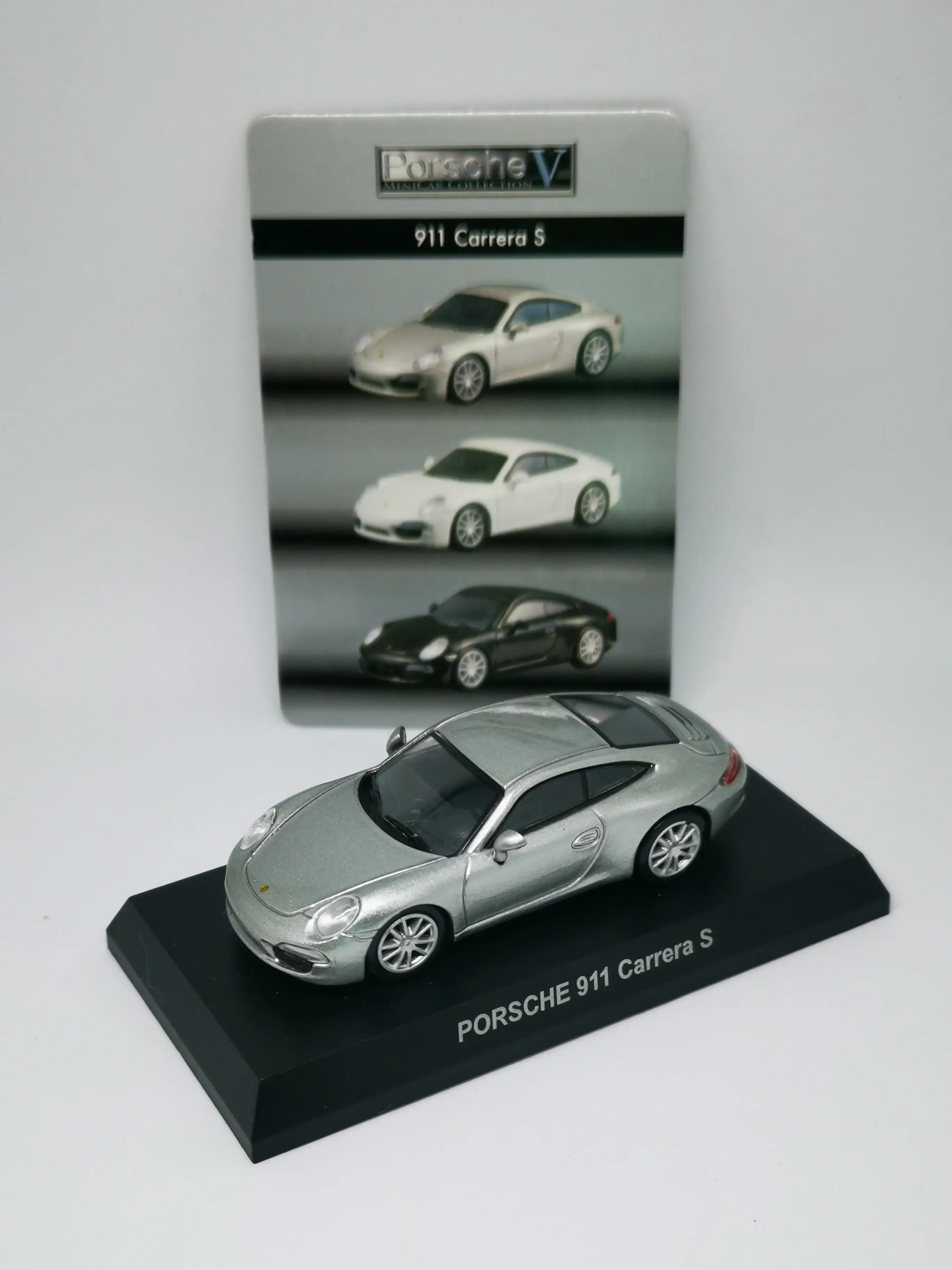 Kyosho 1:64 Scale Porsche Mini Car Collection V Porsche 911 Carrera S Silver
