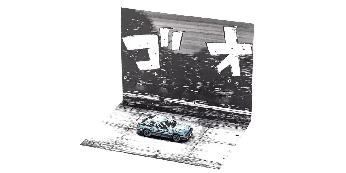 Kyosho Original 1:64 Scale Initial D Cartoon Version 3-Car Set (AE86/FD3S/FC3S) - Image 4