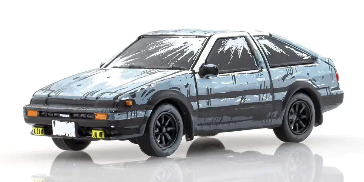Kyosho Original 1:64 Scale Initial D Cartoon Version 3-Car Set (AE86/FD3S/FC3S) - Image 6