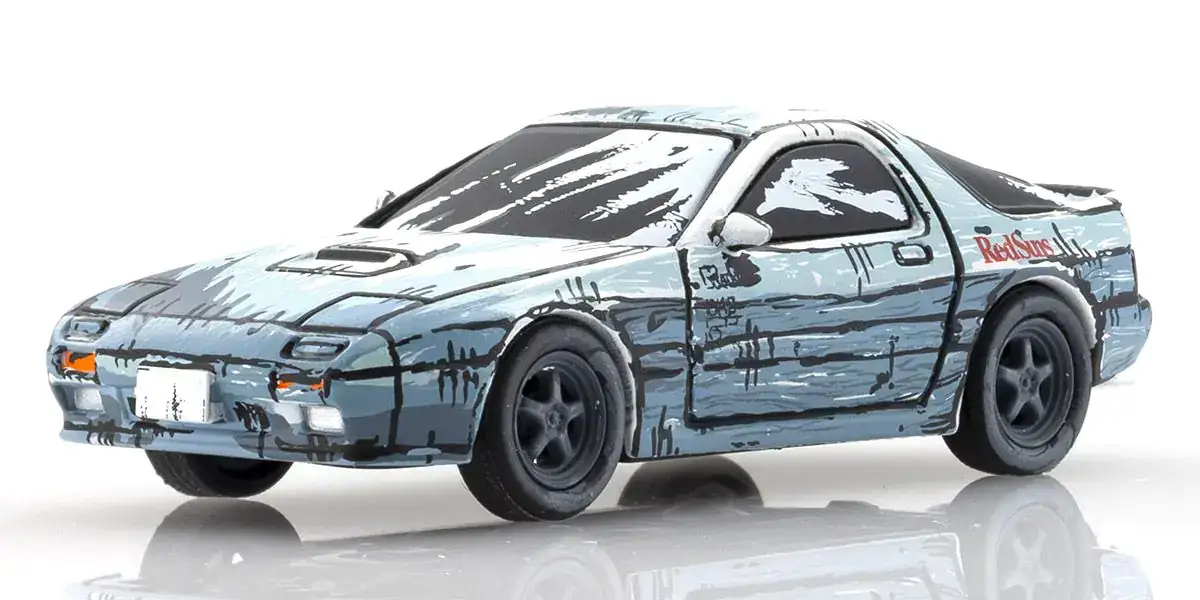 Kyosho Original 1:64 Scale Initial D Cartoon Version 3-Car Set (AE86/FD3S/FC3S) - Image 7