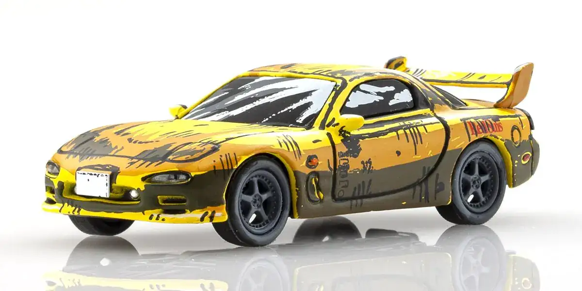 Kyosho Original 1:64 Scale Initial D Cartoon Version 3-Car Set (AE86/FD3S/FC3S) - Image 8