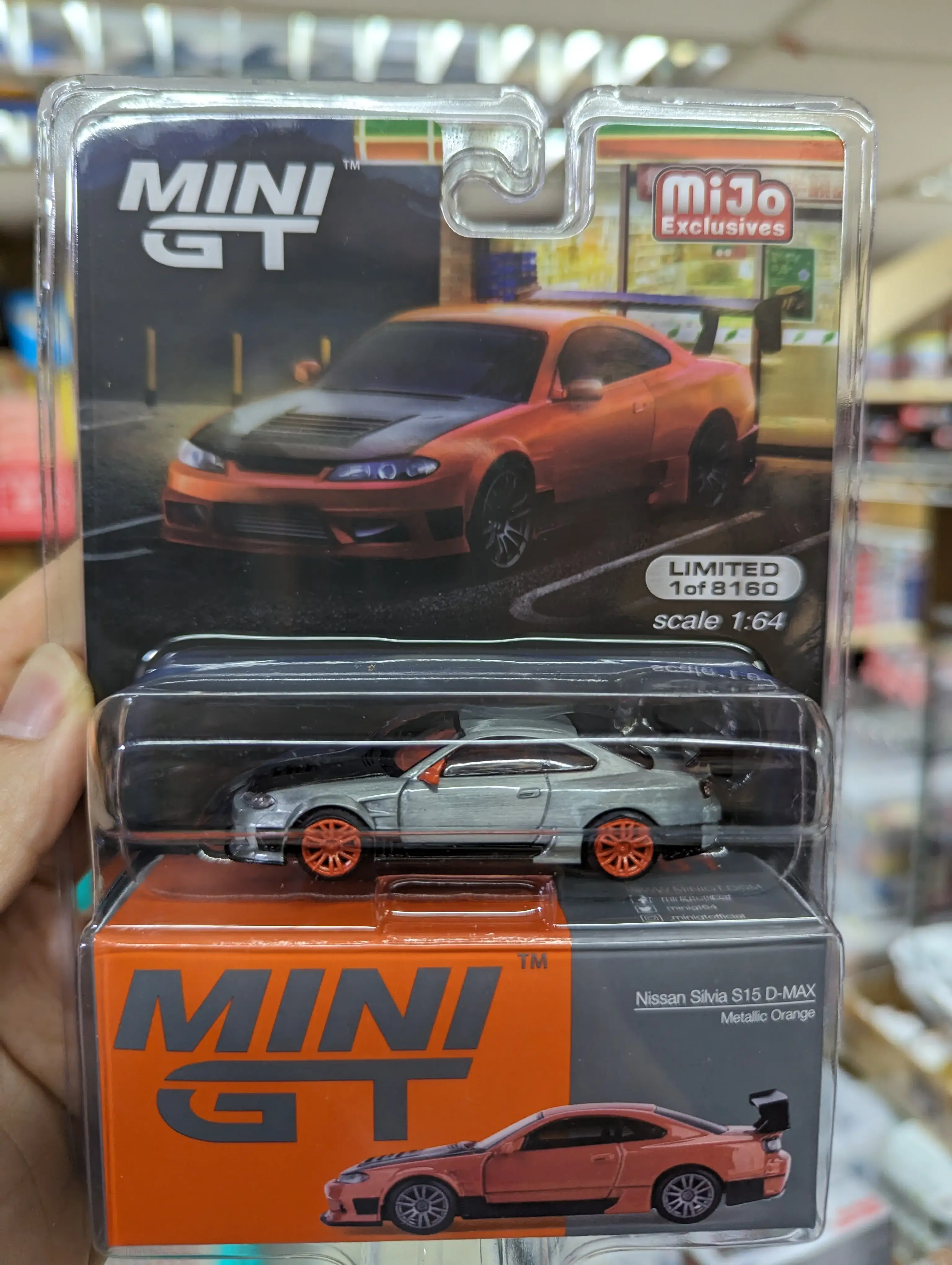 Mini GT X Mijo #581 Nissan Silvia S15 D-MAX Metallic Orange - Image 2
