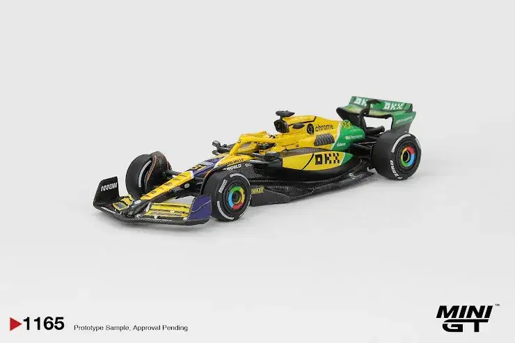 Mini GT 1:64 Scale #1165 McLaren MCL38 #81 Oscar Piastri 2024 F1 Monaco GP 2nd Place