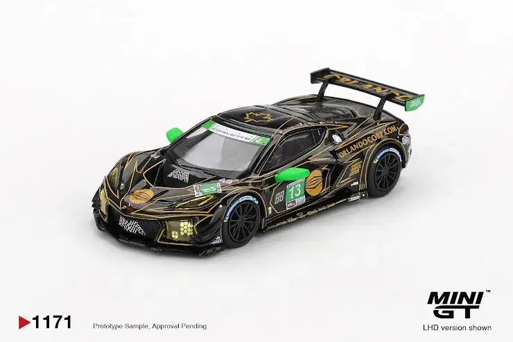 Mini GT 1:64 Scale #1171 Chevrolet Corvette Z06 GT3.R #13 AWA 2025 IMSA Daytona 24 Hrs