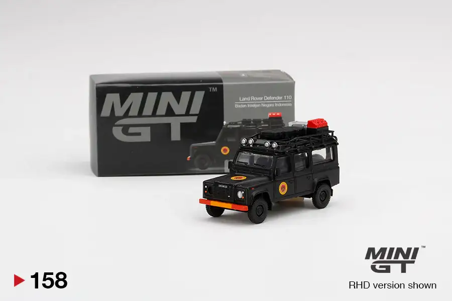 Mini GT 1:64 Scale #158 Land Rover Defender 110 Badan Intelijen Negara Indonesia