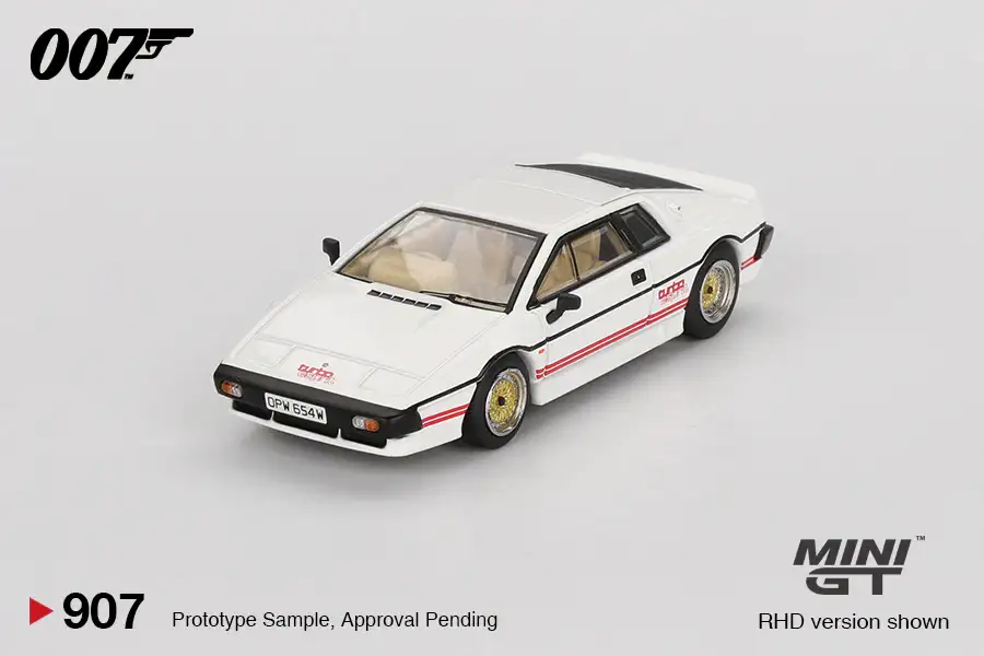 Mini GT 1:64 Scale #907 Lotus Esprit Turbo White "For Your Eyes Only" 007