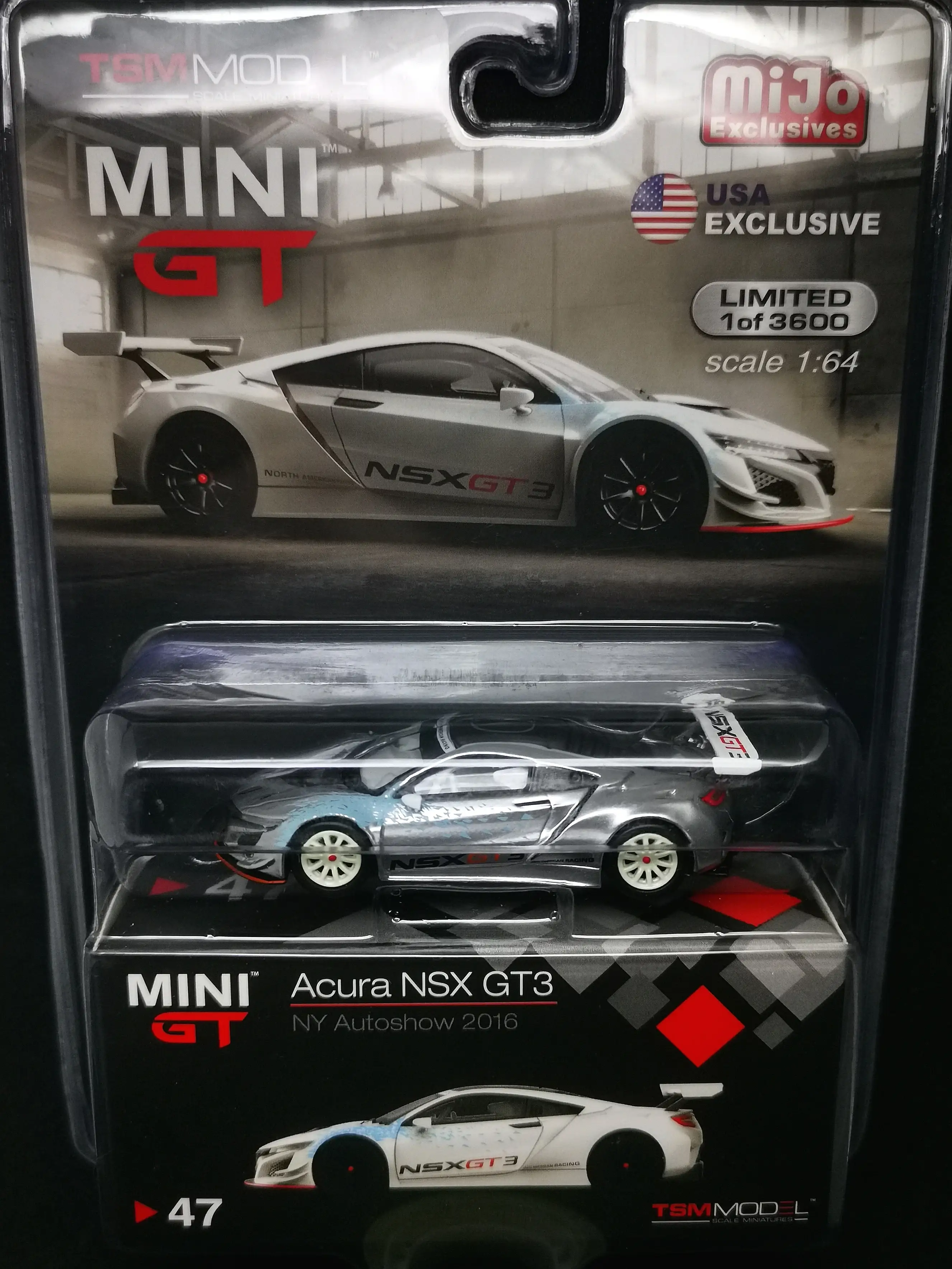 Mini GT 1:64 Scale NY Auto Show 2016 Honda/ Acura NSX GT3