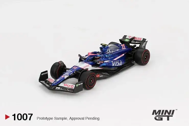 MINI GT #1007 RB VCARB 01 #22 Yuki Tsunoda 2024 F1 2024 Bahrain GP Blister Pack