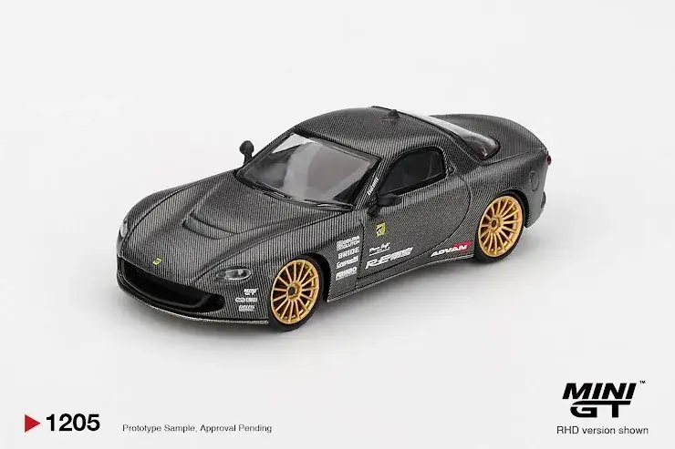 Mini GT #1205 Mazda RX-7 RE-Amemiya Matsukiyo KOKU 3 Rotor NA-7 TAS 2025 Best Tuned Blister Package Car Award