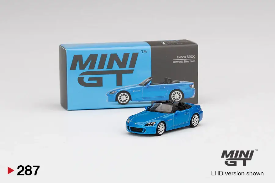 MINI GT #287 Honda S2000 (AP2) Laguna Blue Pearl