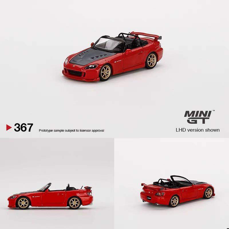 MINI GT #367 Honda S2000 (AP2) Mugen New Formula Red