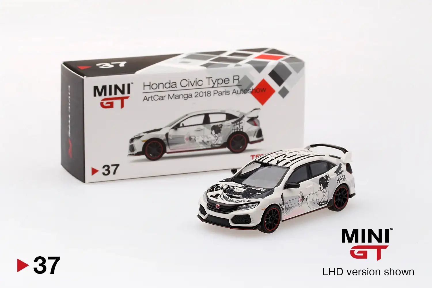 Mini GT #37 Honda Civic Type R ArtCar Manga 2018 Paris Autoshow