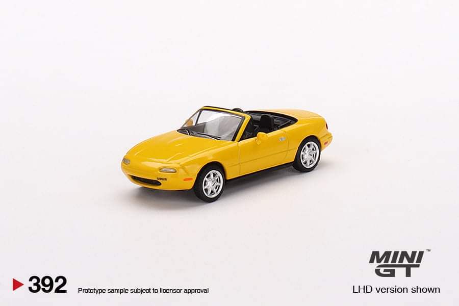 Mini GT #392 Mazda Miata MX-5 NA (Sun burst yellow)