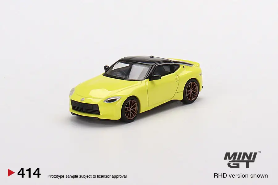 Mini GT #414 Nissan Fairlady Proto Spec Ikazuchi Yellow 1:64 scale
