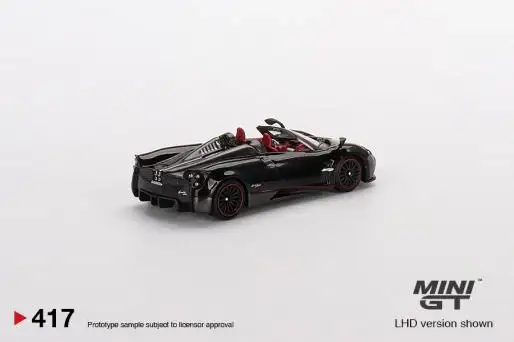 Mini GT #417 Pagani Huayra Roadster Black - Image 2