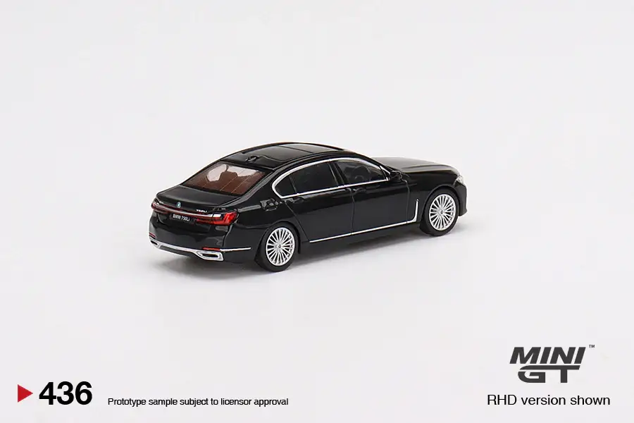 Mini GT #436 BMW 750Li xDrive Black Sapphire - Image 2
