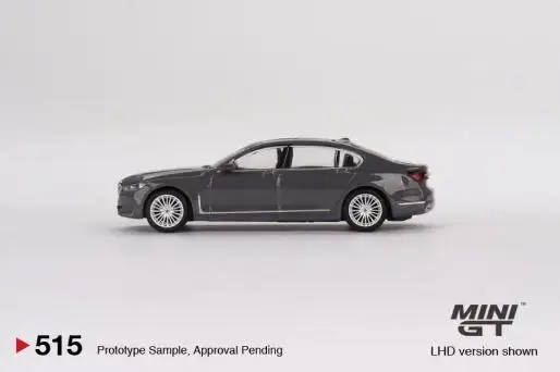 Mini GT #515 BMW 750Li xDrive Bernina Grey Amber Effect - Image 2