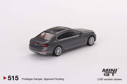 Mini GT #515 BMW 750Li xDrive Bernina Grey Amber Effect - Image 3