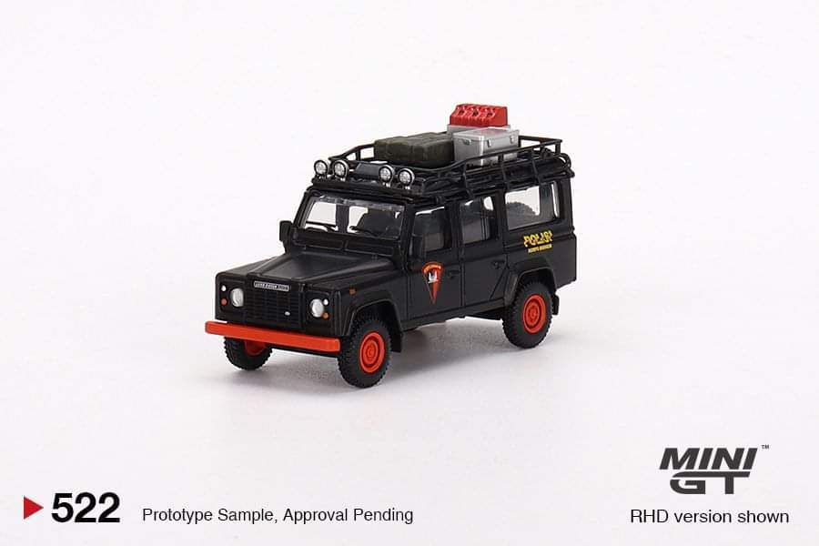 MINI GT #522 1/64 Land Rover Defender 110 Mobile Brigade Corps (KORPS BRIMOB) -EMS Exclusive - Image 4