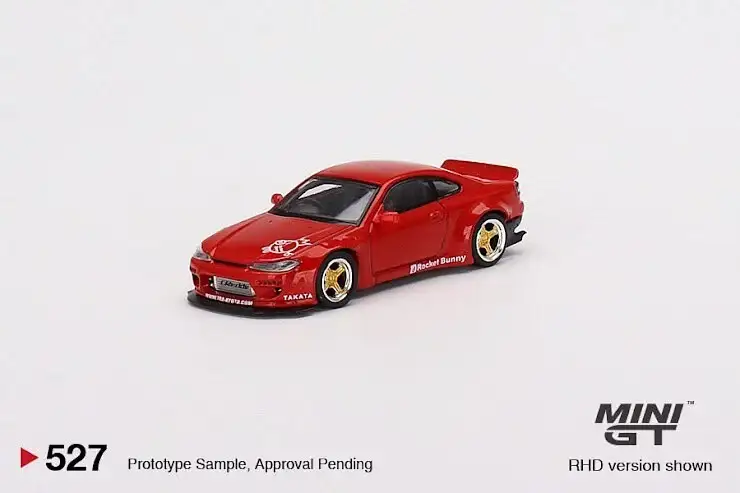 Mini GT #527 Nissan Silvia (S15) Rocket Bunny Red