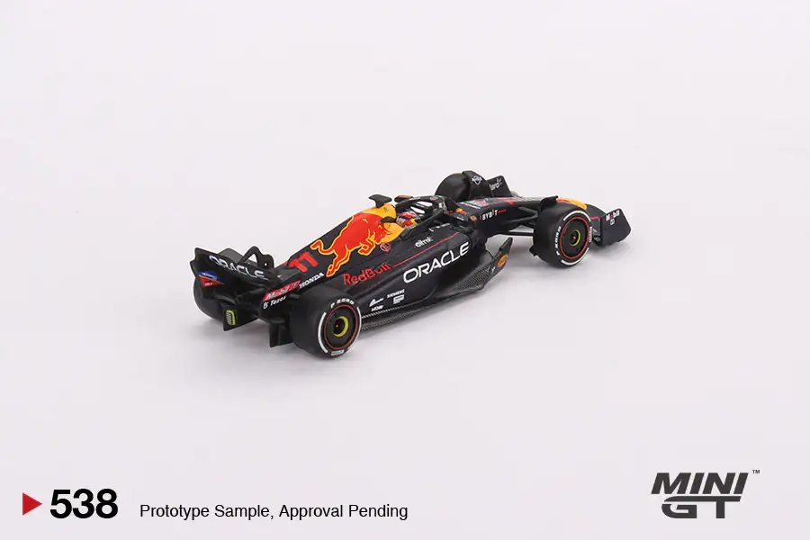 MINI GT #538 Oracle Red Bull Racing RB18 #11 Sergio Pérez 2022 Abu Dhabi Grand Prix 3rd Place - Image 2