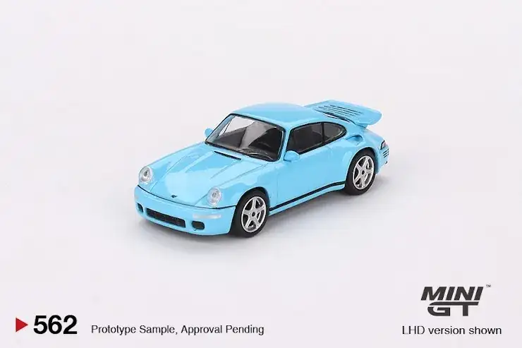 Mini GT #562 RUF CTR Anniversary Bayrisch Himmelblau 1:64 scale
