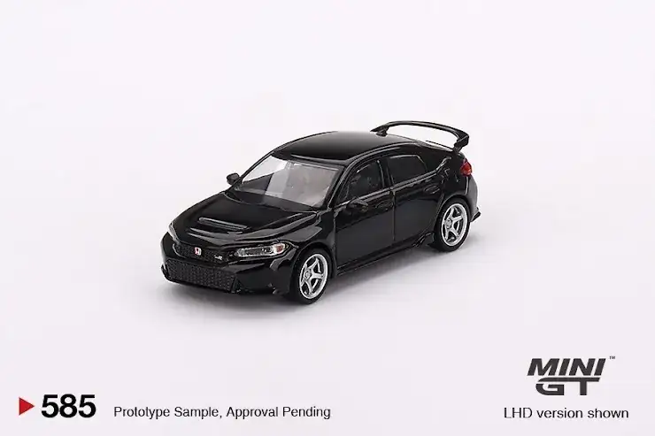 Mini GT #585 Honda Civic Type R Crystal Black Pearl 2023 W/ Advan GT Wheel