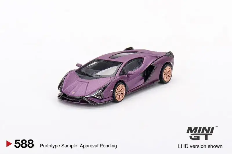 Mini GT #588 Lamborghini Sián FKP 37 Matte Viola SE30 - HK Exclusive