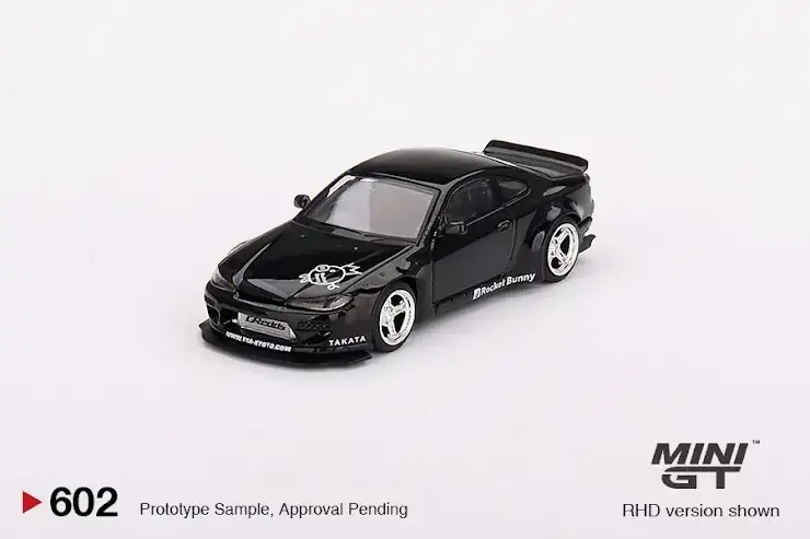 Mini GT #602 Nissan Silvia (S15) Rocket Bunny Black Pearl - Image 2
