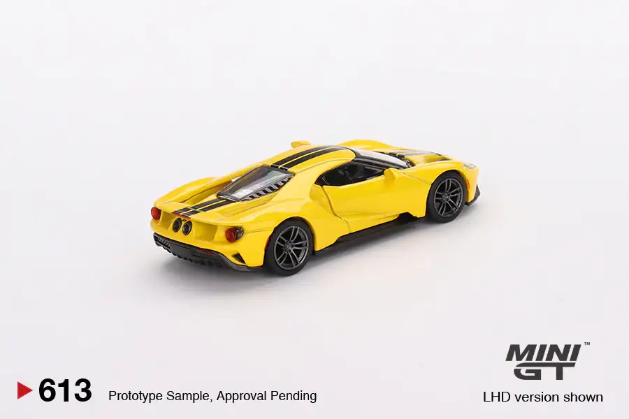 MINI GT #613 Ford GT Triple Yellow - Image 2