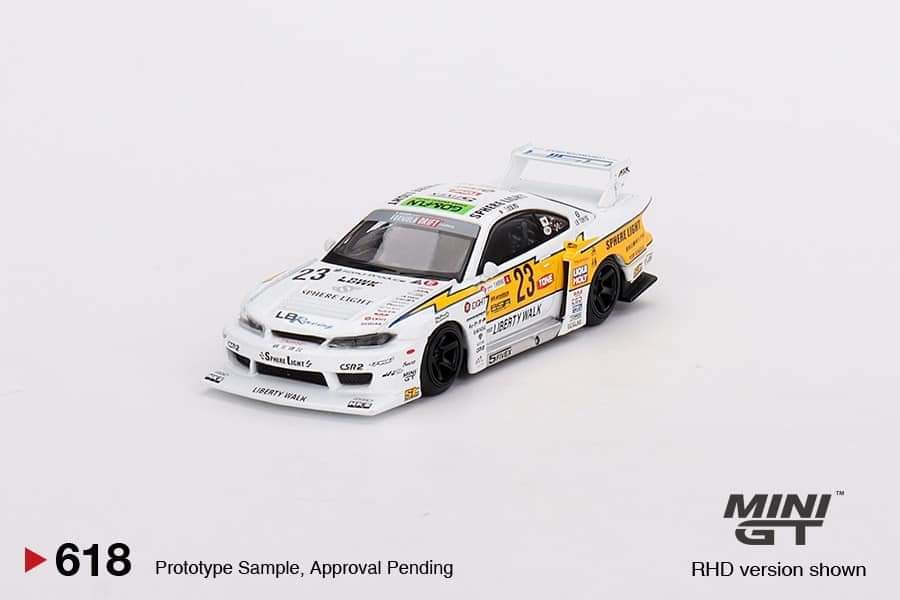 MINI GT #618 Nissan LB-Super Silhouette S15 Silva #23 2022 Goodwood Festival of speed