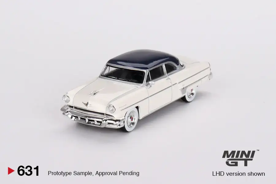 MINI GT #631 Lincoln Capri 1954 Arctic White / Atlantic Blue (MGT00631-L)