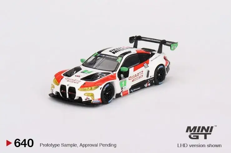 Mini GT #640 BMW M4 GT3 #1 Paul Miller Racing IMSA 2023 Sebring 12 Hrs. GTD Winner