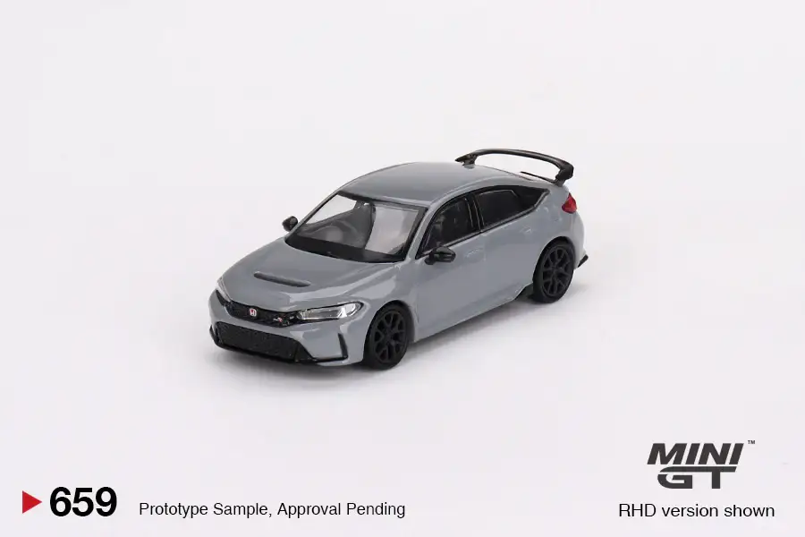 Mini GT #659 1:64 Honda Civic Type R Sonic Gray Pearl