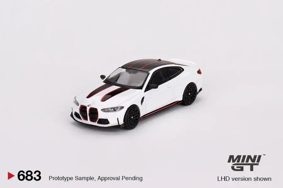 Mini GT #683 BMW M4 CSL (G82) Alpine White