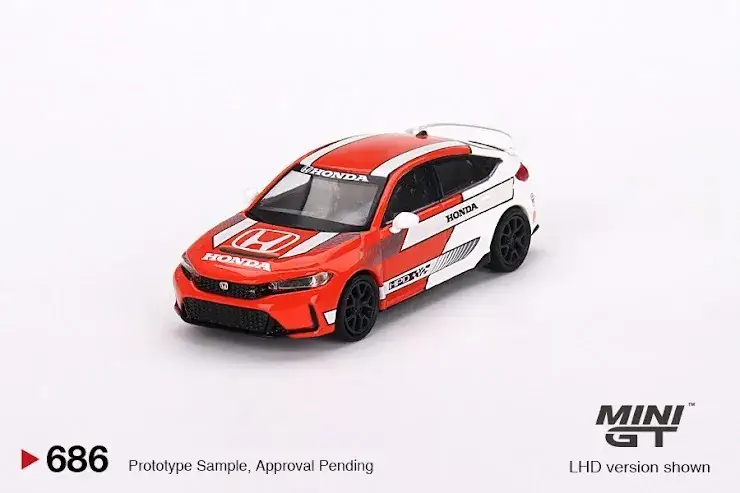 Mini GT #686 Honda Civic Type 2023 Pace Car Red